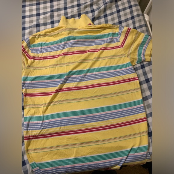 Polo Ralph Lauren Yellow Multicolor Stripe Polo - Picture 1 of 3